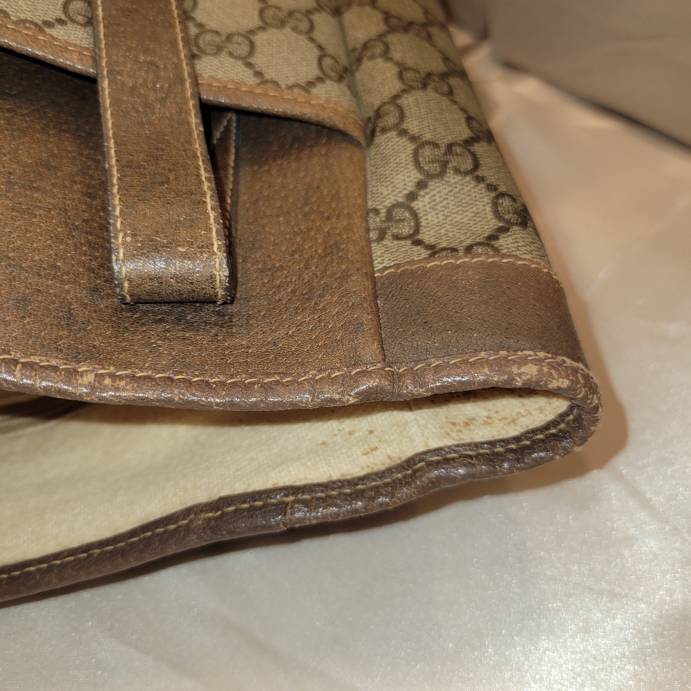 GUCCI Vintage Monogram GG Tote Coated Canvas - Project Piece - Picture 7 of 14